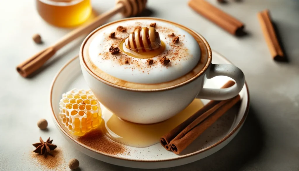 honey and cinnamon cappuccino