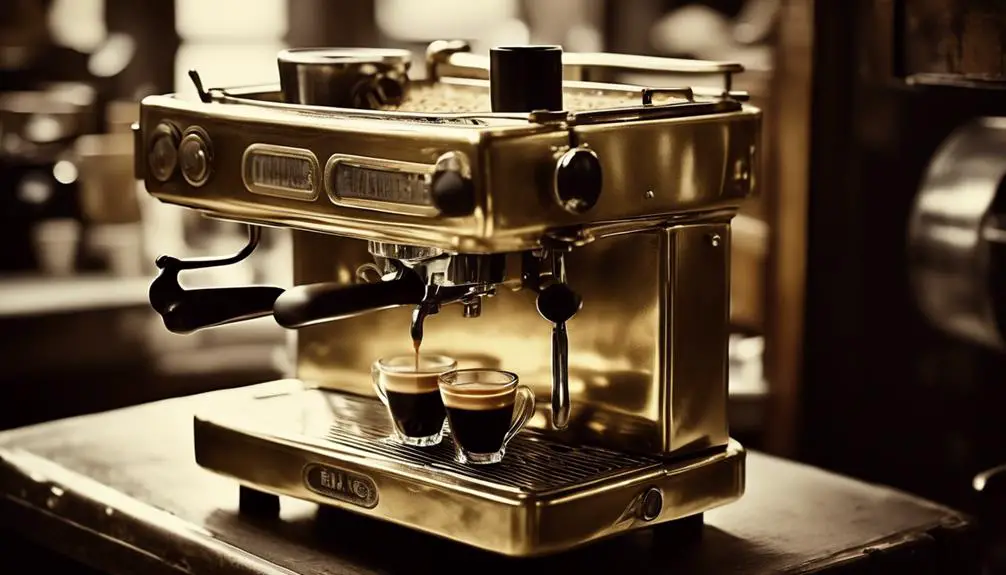 classic espresso brewing equipment